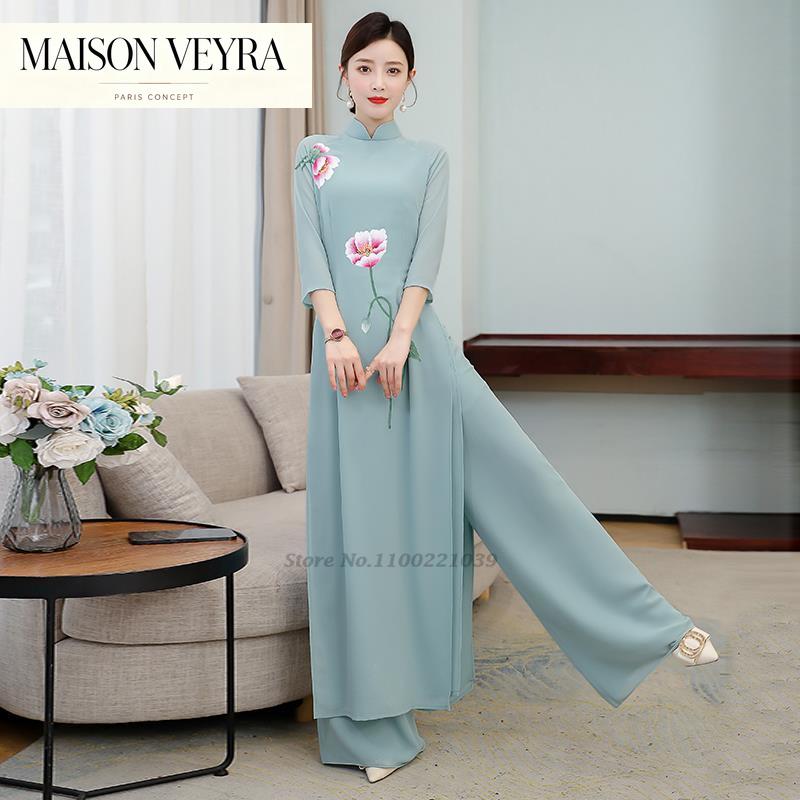 Ao Dai Vietnam Dress - 2026 vietnam aodai dress qipao vintage