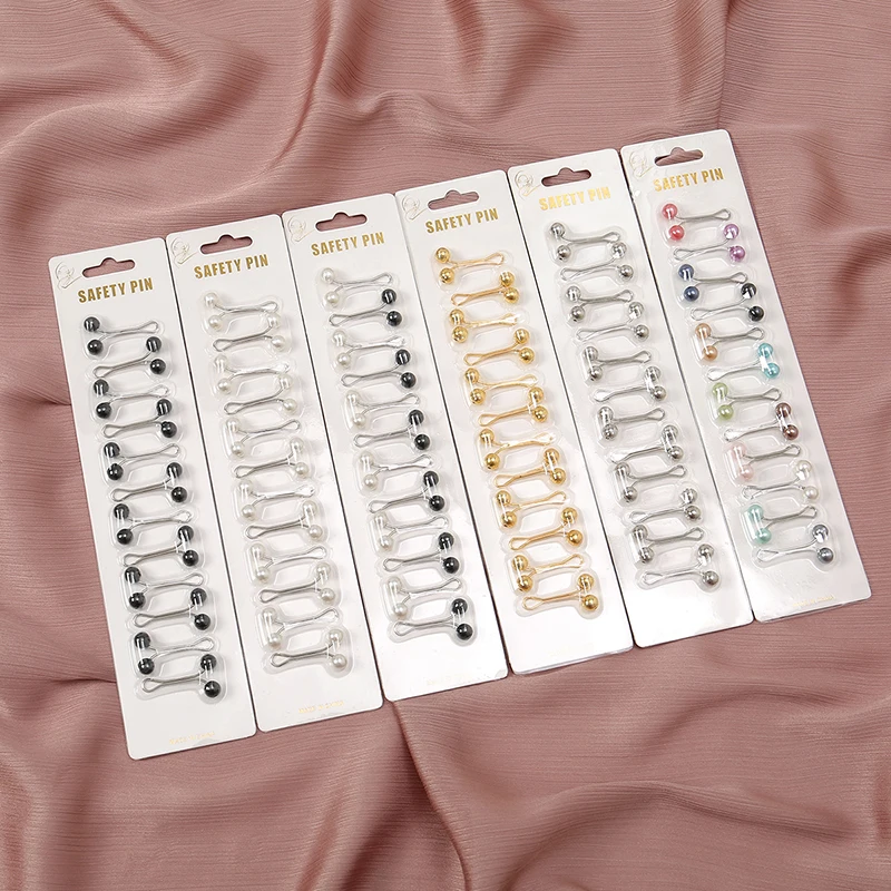 Ethnic Modern Fashion - 12pcs/Bag Muslim Hijab Pins Scarf Fashion