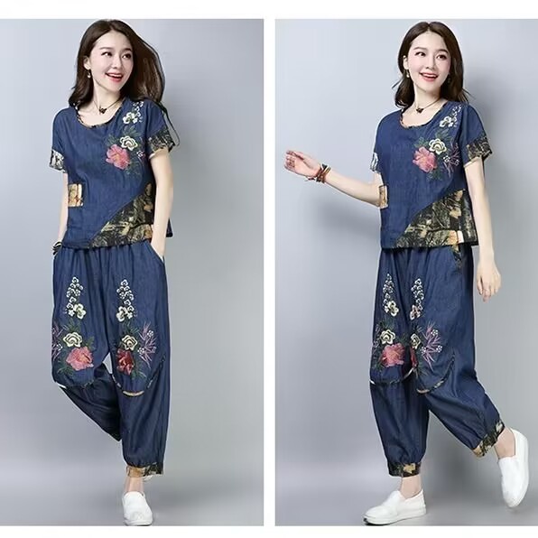 Ethnic Fashion Wear - Ethnic Style plus Size Women's Suit