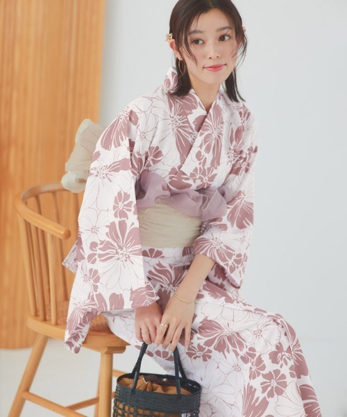 Ethnic Fashion Wear - Traditional Yukata Kimono Cotton Linen Material