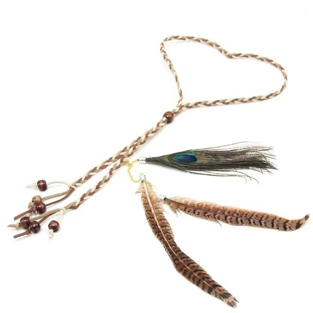 Fashion Show Ethnic Wear - Fashion Feather Feather Headband Adjustable Versatile