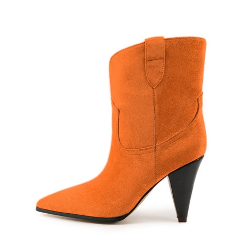 Ethnic Fashion - Bicolor Spike Heels Pull On Fashion
