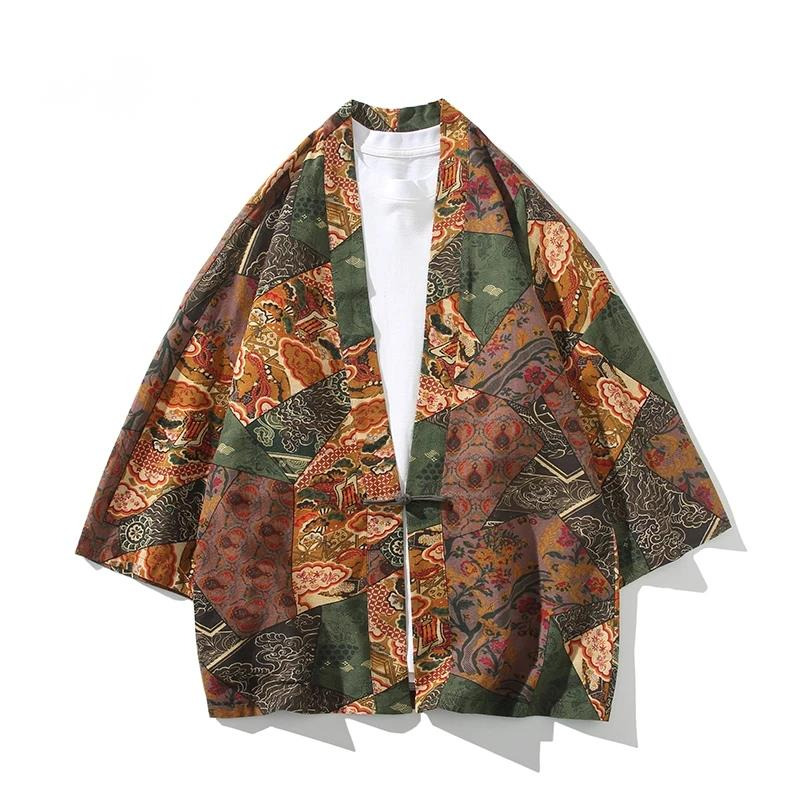 Ethnic Fashion - Ethnic Style Print Yukata Men Women