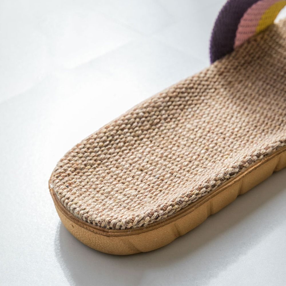 Ethnic Fashion - Fashion Ethnic Style Linen Cross Slippers