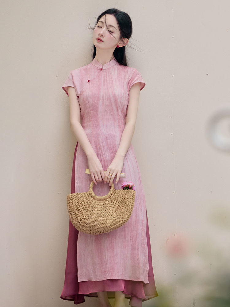 Spring summer vietnam aodai ch - Ao Dai Vietnam Dress 评论和价格