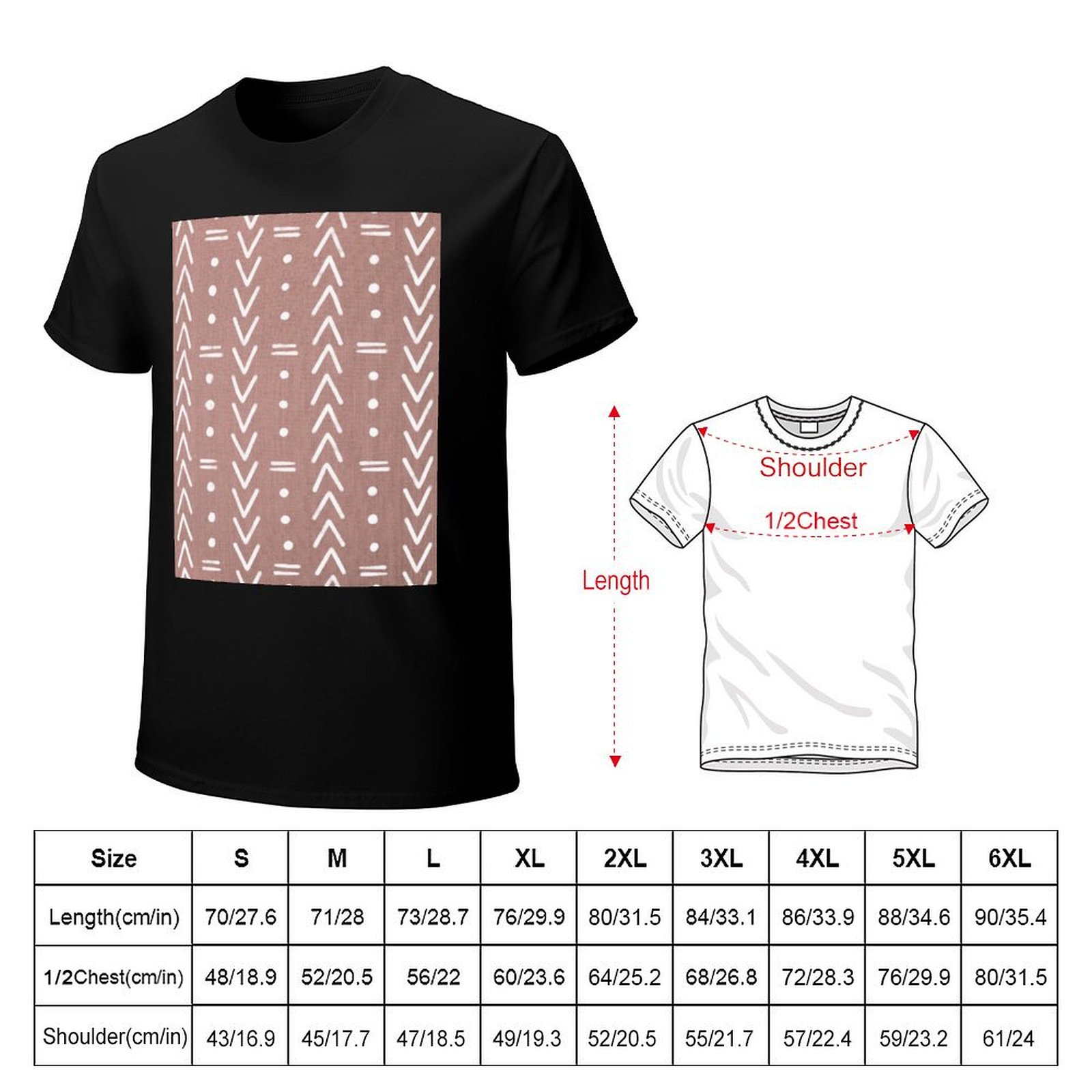 Mudcloth White Geometric Shape - Mudcloth Print Top 评论和价格