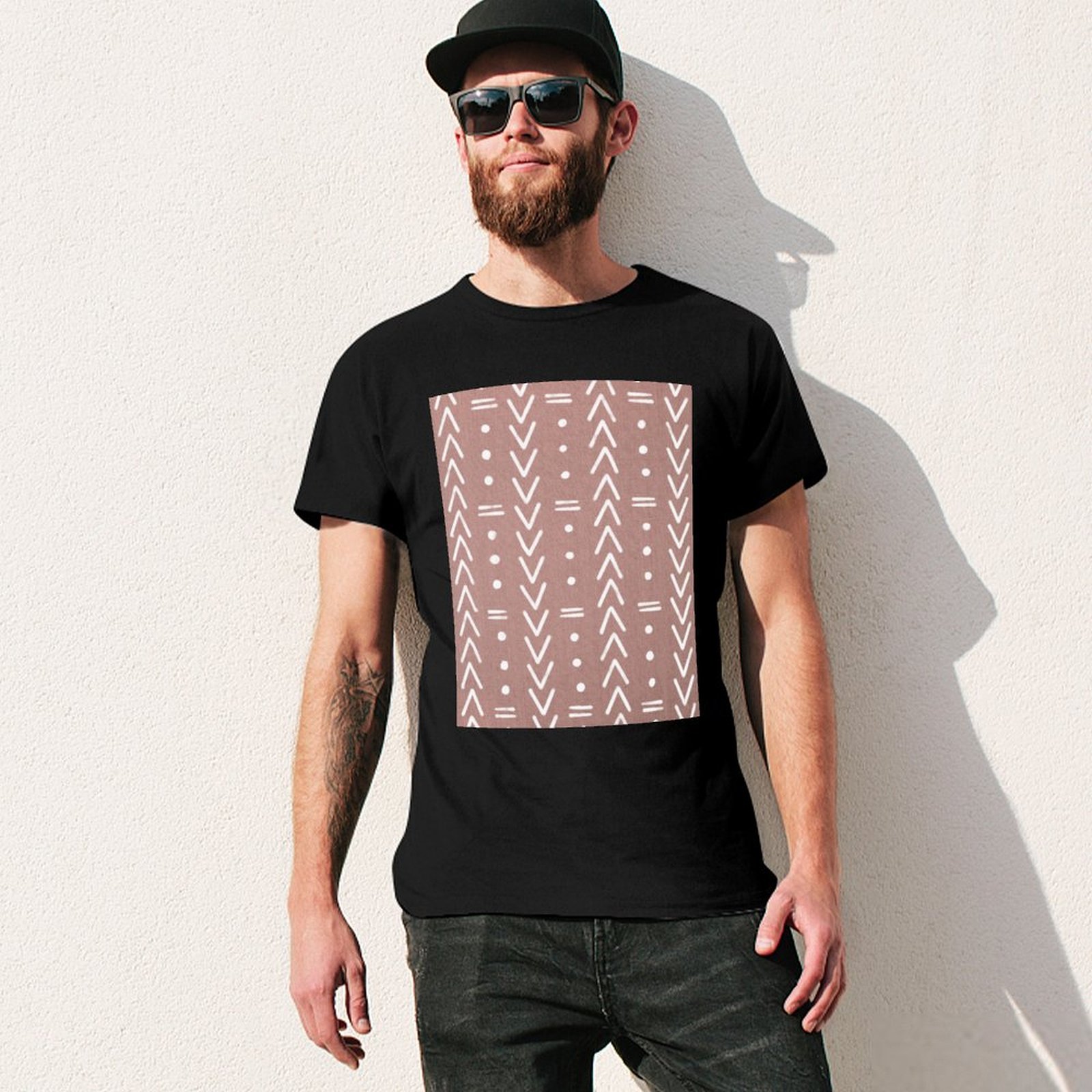 Mudcloth White Geometric Shape - Mudcloth Print Top 评论和价格