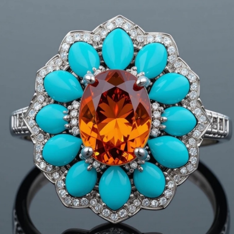 Ethnic Style Synthetic Turquoi - Ethnic Chic Fashion 评论和价格