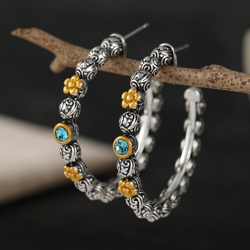 Ethnic Style Vintage Blue Synt - Ethnic Chic Fashion 评论和价格