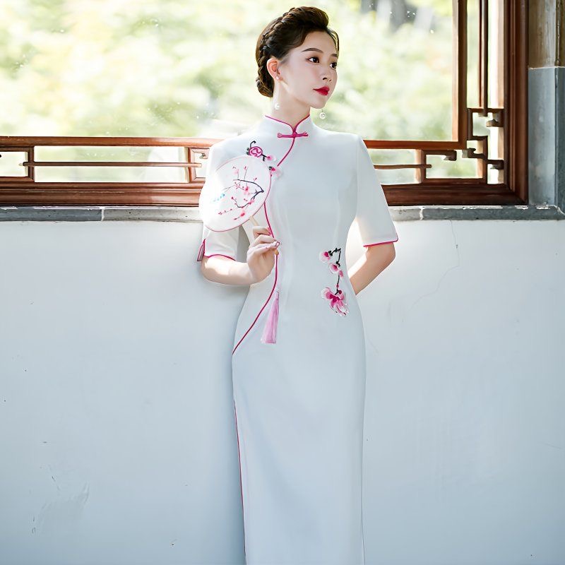Woman Aodai Vietnam Dress Shor - Ao Dai Vietnam Dress 评论和价格