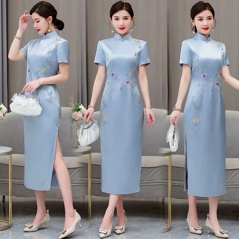 Women Ethnic Style Aodai  Cheo - Ao Dai Vietnam Dress 评论和价格