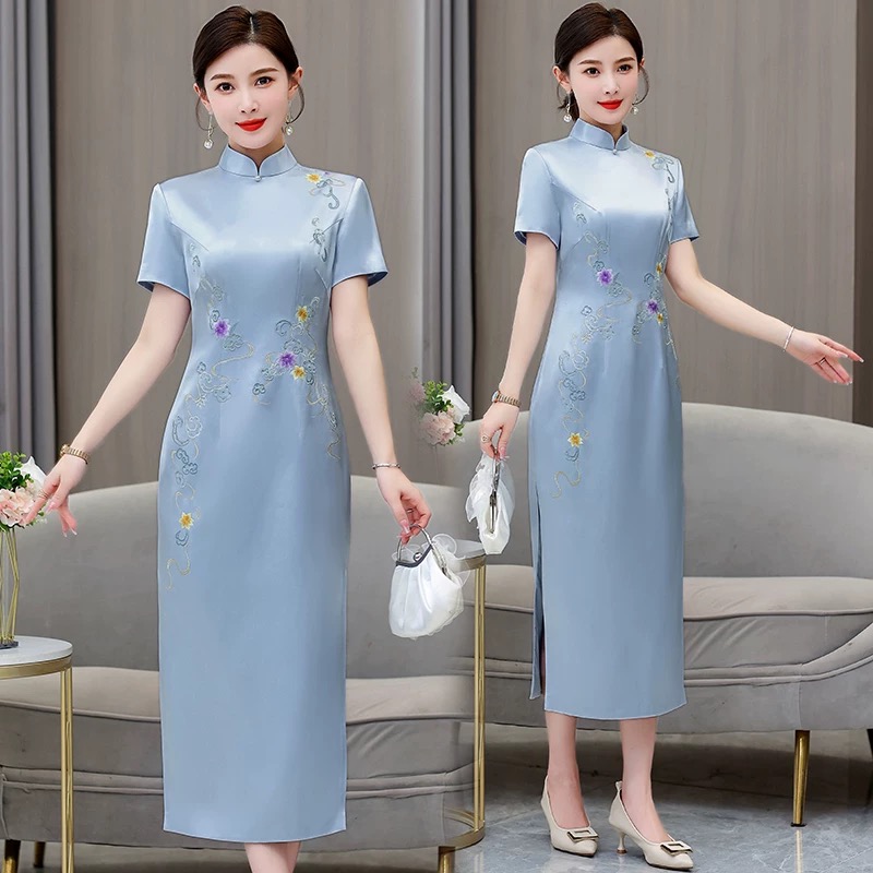Women Ethnic Style Aodai  Cheo - Ao Dai Vietnam Dress 评论和价格