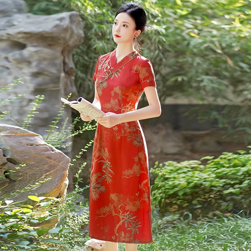 Vietnam Aodai Cheongsam Vintag - Ao Dai Vietnam Dress 评论和价格
