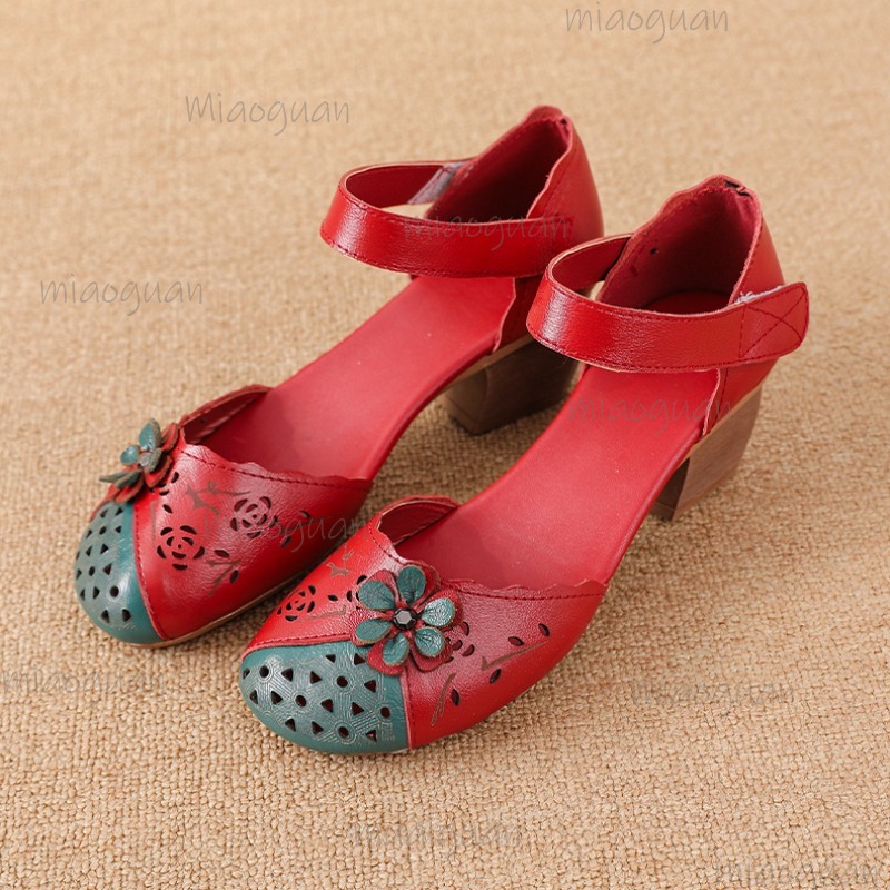 Hollow Out Cover Toe Gladiator - Ethnic Fashion 评论和价格