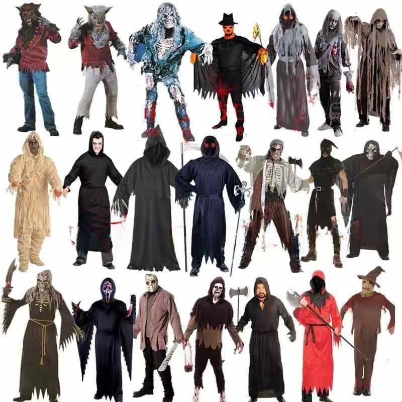 Adult Halloween Cosplay Zombie - Ethnic Fashion Wear 评论和价格