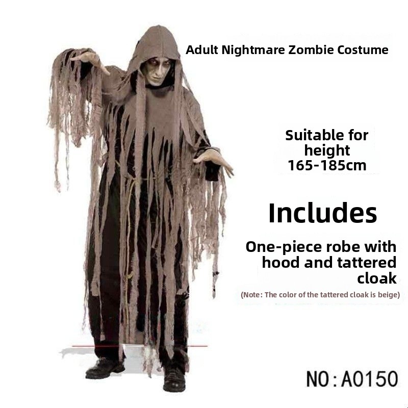 Adult Halloween Cosplay Zombie - Ethnic Fashion Wear 评论和价格