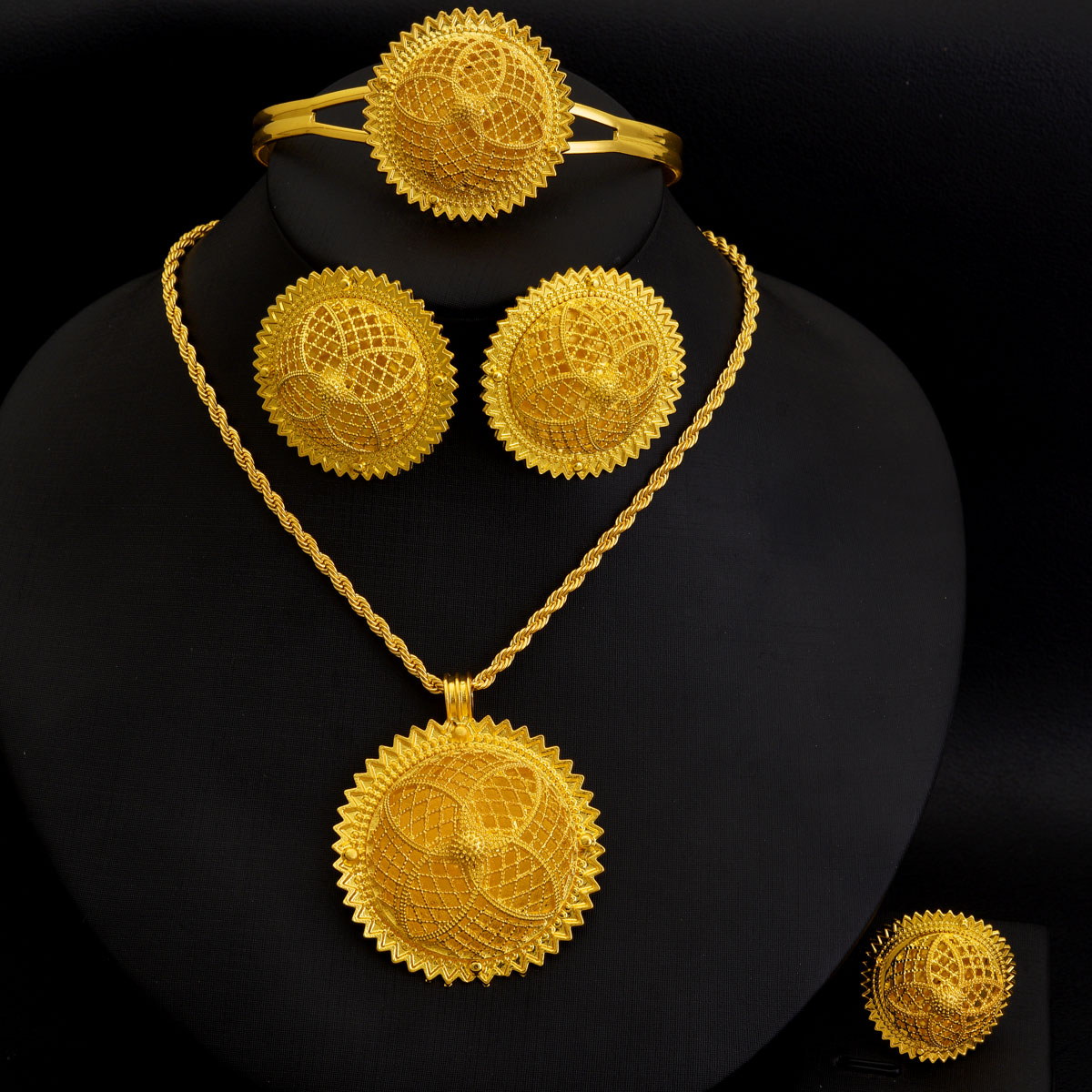 Africa Dubai Golden Color Jewe - Ethnic Fashion Dubai 评论和价格