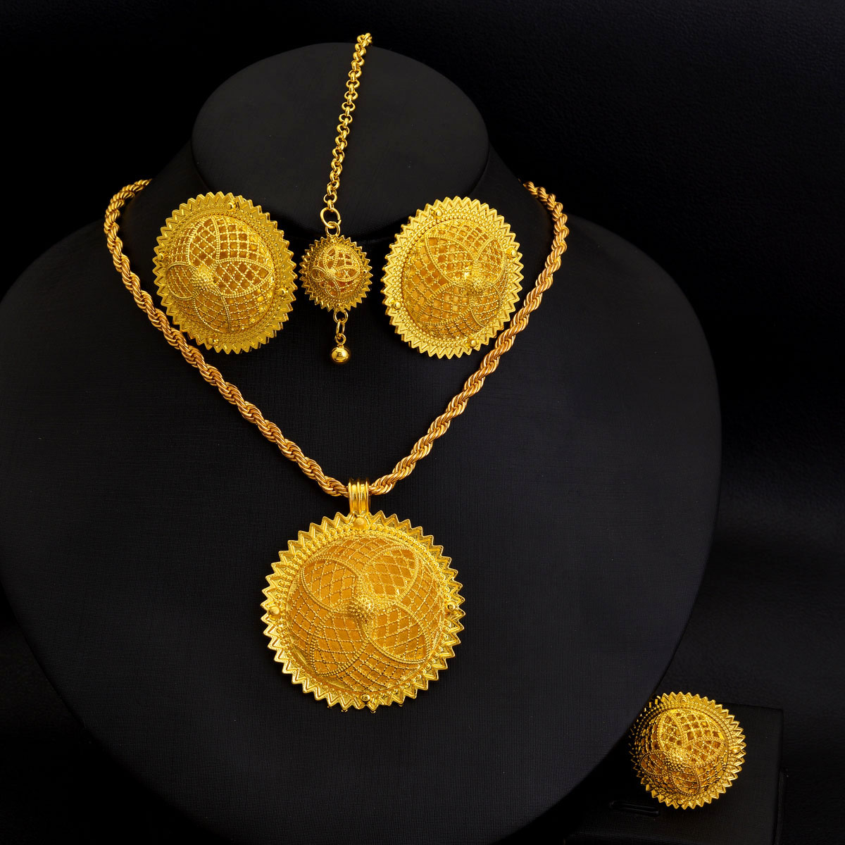 Africa Dubai Golden Color Jewe - Ethnic Fashion Dubai 评论和价格