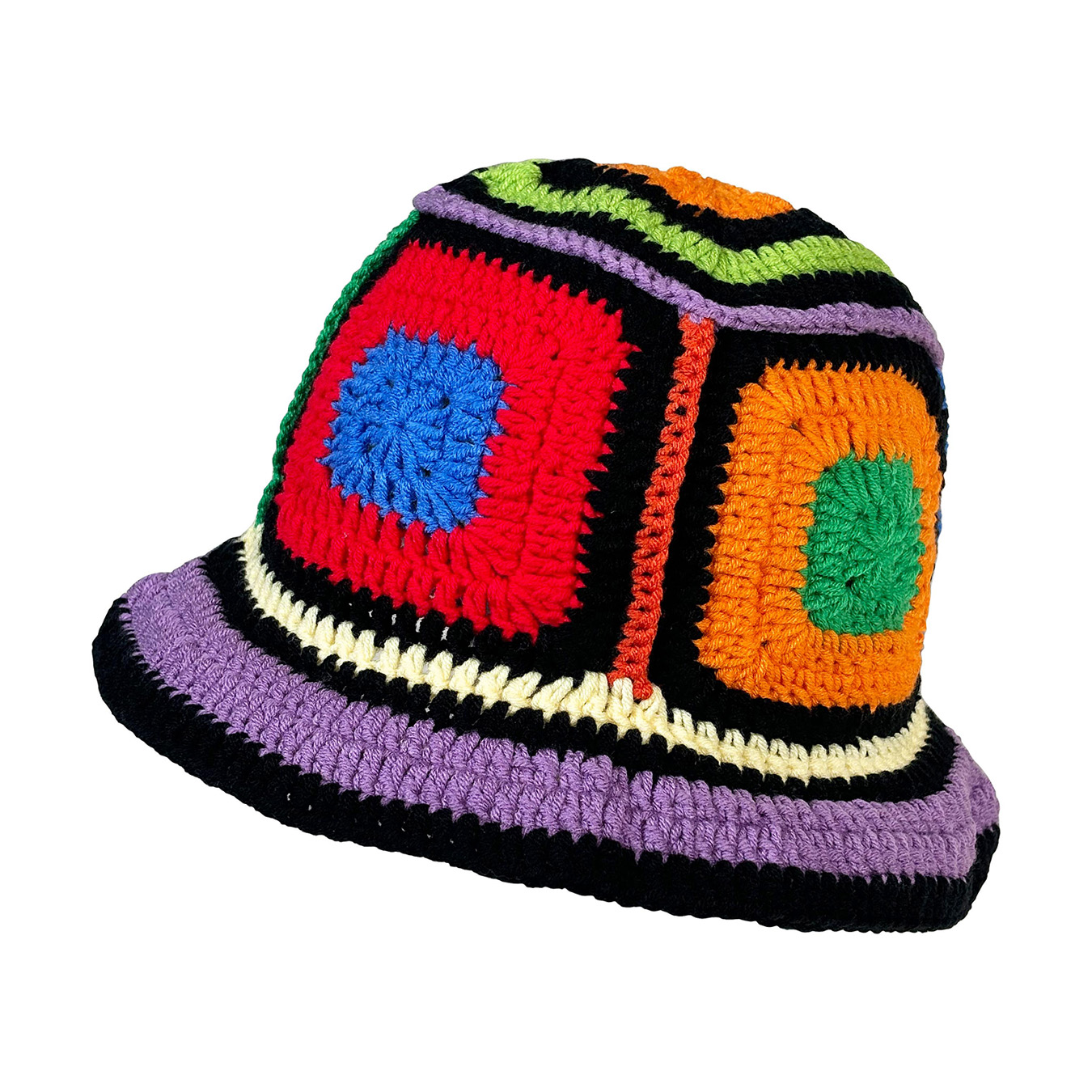 Purple-Edged Zuma Hat, Hand-Kn - Ethnic Wear Fashion Designer 评论和价格