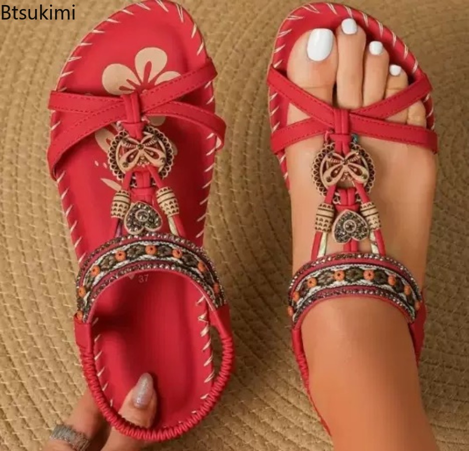 Women Bohemian Sandals Outdoor - Ethnic Fashion 评论和价格