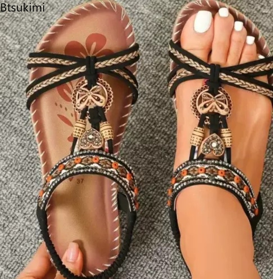 Women Bohemian Sandals Outdoor - Ethnic Fashion 评论和价格