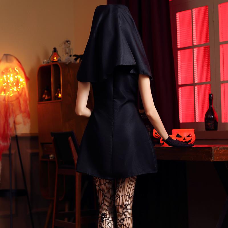 Halloween Party Nun Short Skir - Ethnic Wear 评论和价格