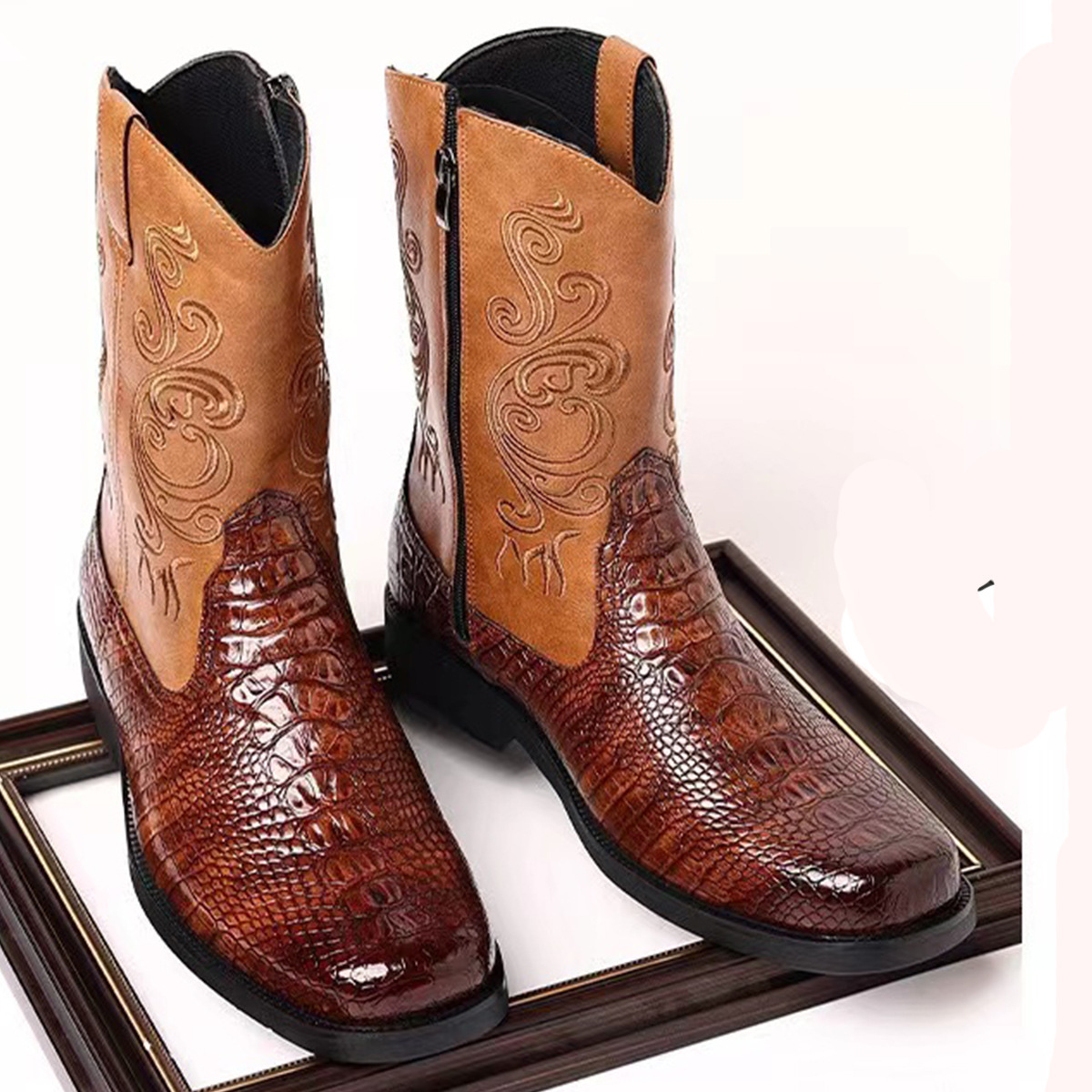 Fashionable Embossed Casual Me - Ethnic Fashion 评论和价格