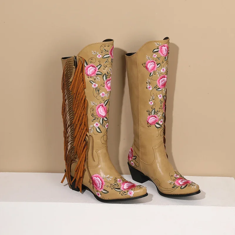 Fashion Embroidery Flower West - Ethnic Fashion 评论和价格
