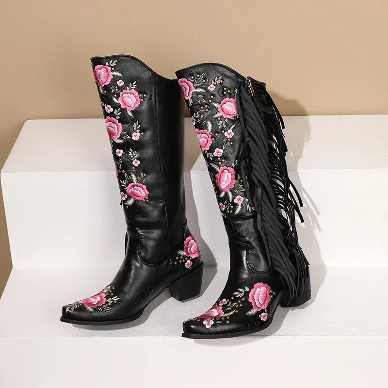 Fashion Embroidery Flower West - Ethnic Fashion 评论和价格