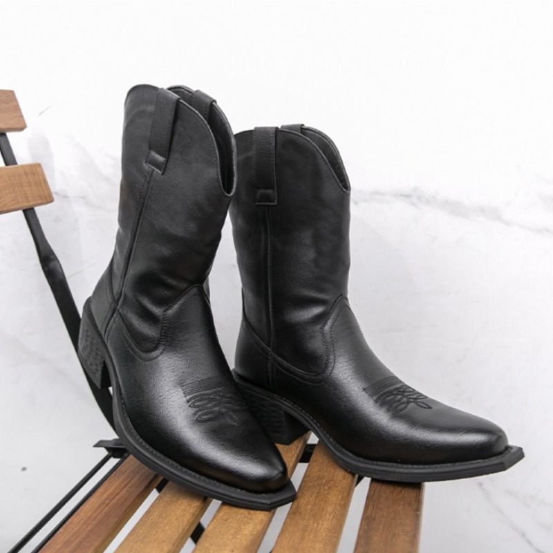 Men Boots Classic Embroidery W - Ethnic Fashion 评论和价格