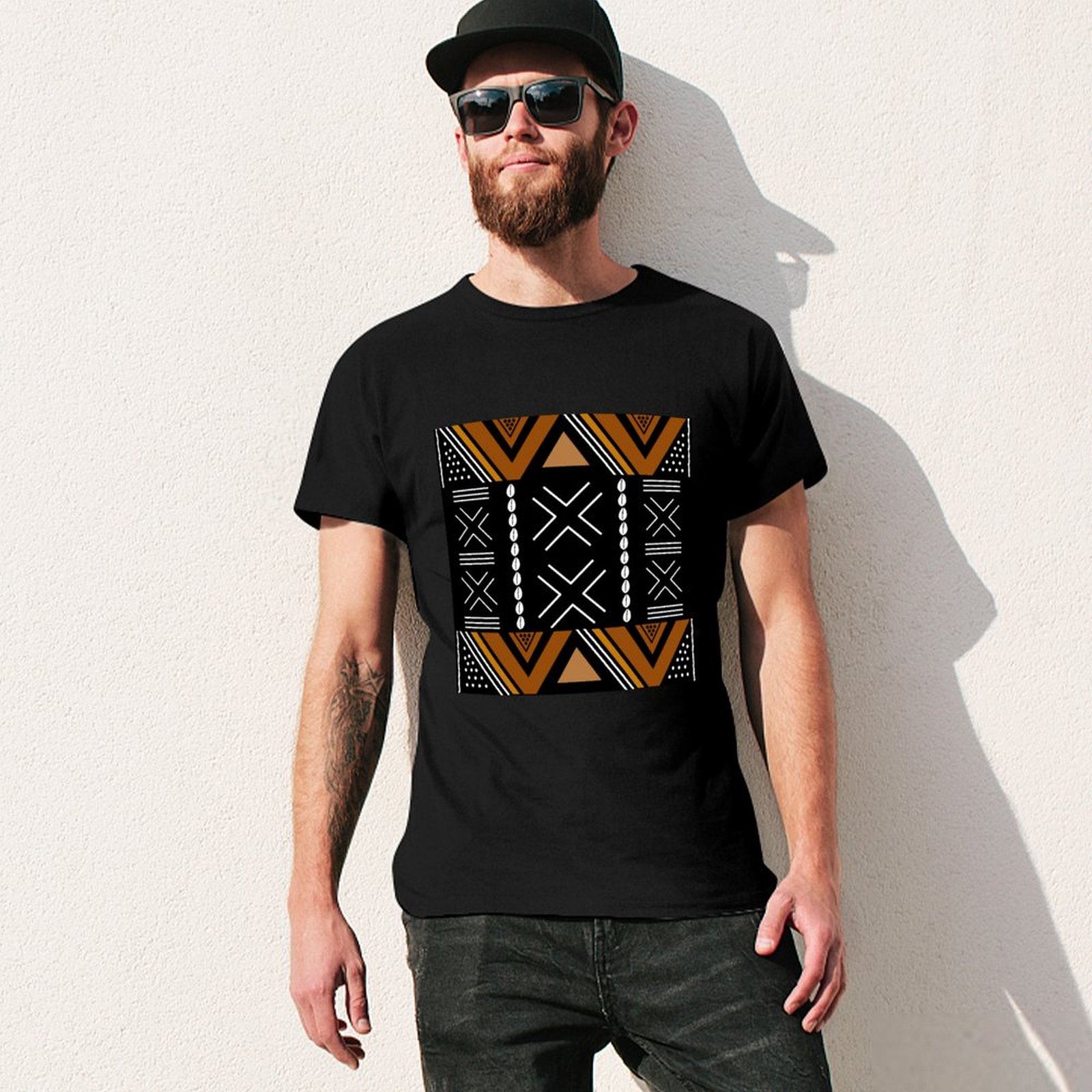 African Mud Cloth Bogolan Desi - Mudcloth Print Top 评论和价格