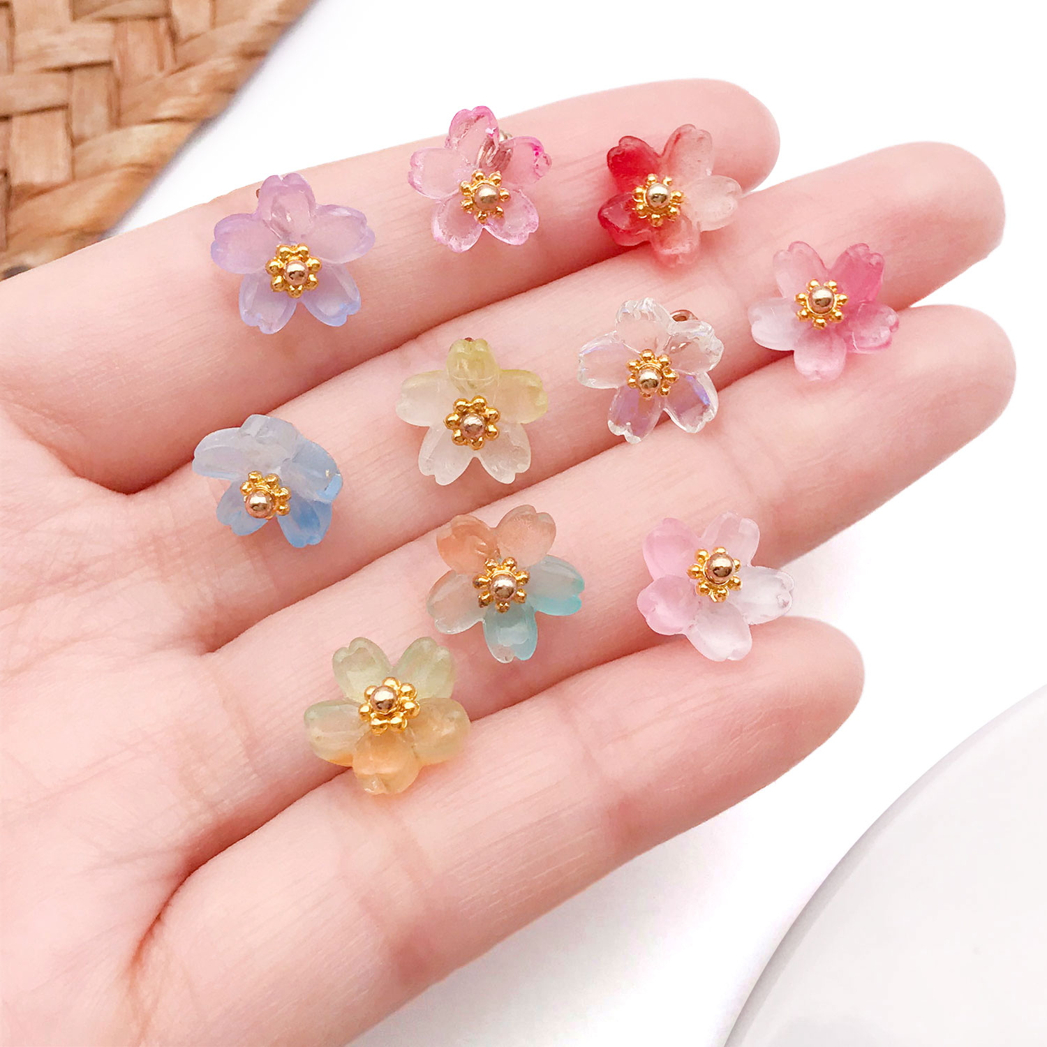 10/20pcs Vibrant Glass Cherry  - Ethnic Modern Fashion 评论和价格