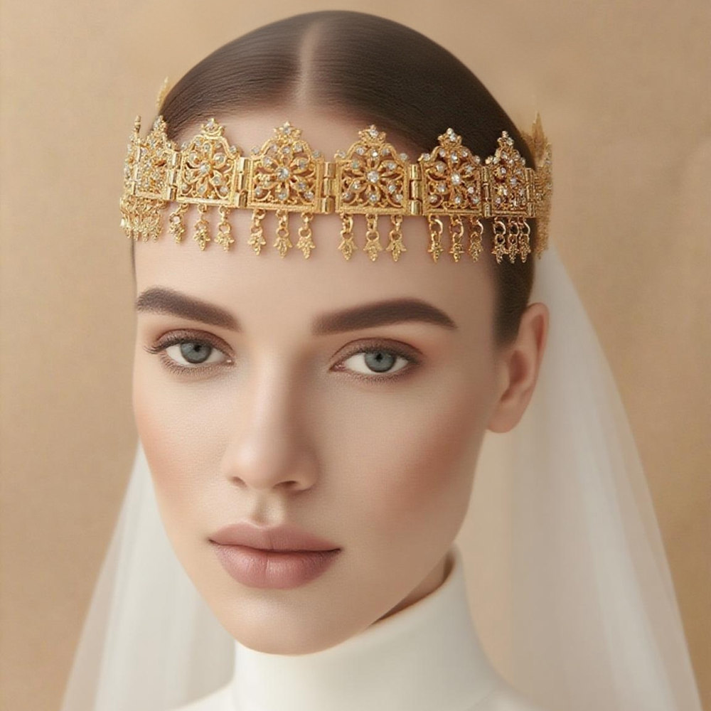 Gold plated moroccan chic hair - Ethnic Chic Fashion 评论和价格