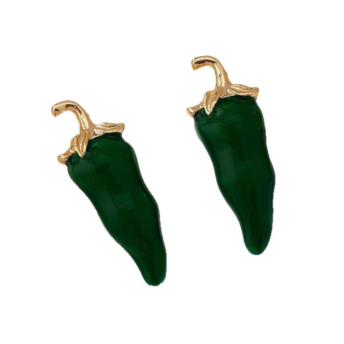 Quirky Chili Stud Earrings Wom - Ethnic Chic Fashion 评论和价格